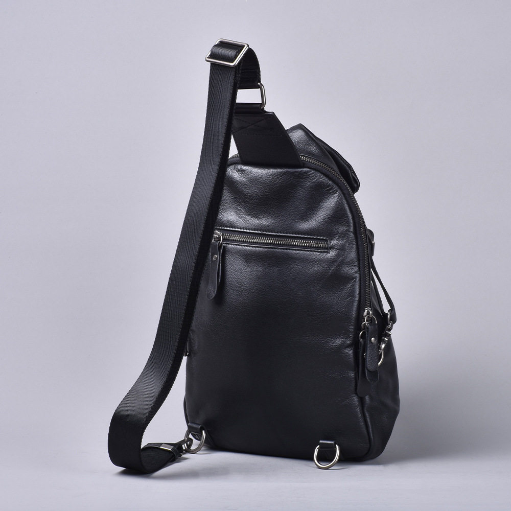 跨境新款真皮胸包头层牛皮手工复古胸前挎包高档大容量单肩斜挎包,箱包皮具/热销女包/男包,胸包,淘宝优惠券,粉丝福利购,淘宝优惠卷