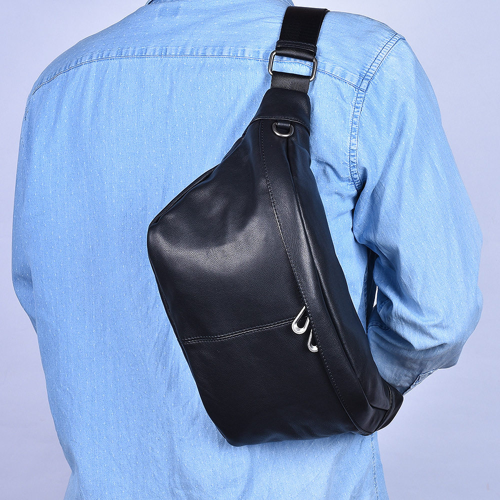 新款真皮男士腰包头层牛皮大容量个性便携收纳包单肩包斜挎男胸包,箱包皮具/热销女包/男包,胸包,淘宝优惠券,粉丝福利购,淘宝优惠卷