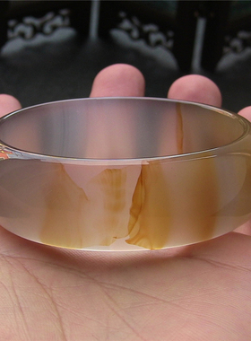 天然巴西豹纹加宽加厚玛瑙手镯