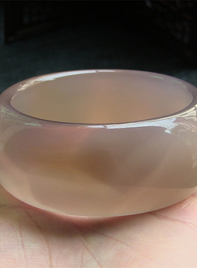 天然巴西玛瑙手镯/超宽加厚款/原色无忧化/蜂蜜水/水润玉髓2128