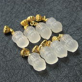 原色无优化 生意兴隆 水润通透玉髓 花生巧雕 天然巴西玛瑙吊坠