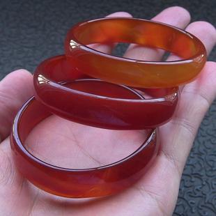 瑕疵品专区/54小口径/天然巴西玛瑙手镯/经典宽版/送礼佳品