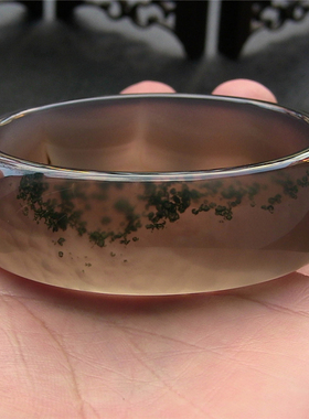 天然巴西加宽加厚无优化玛瑙手镯