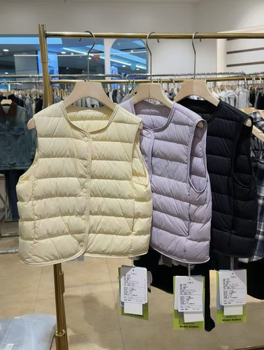 布芮欧2026冬新款男女童轻薄羽绒马甲儿童90白鹅绒保暖背心18181