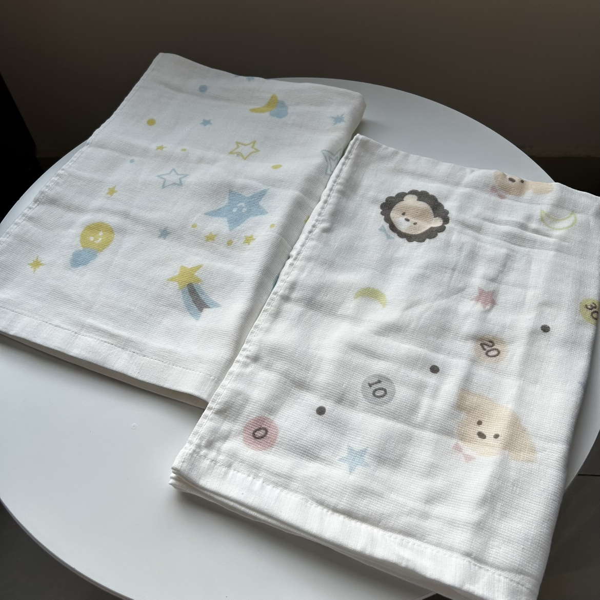 出日本订单纯棉浴巾卡通卡哇伊纱布加毛圈吸水性好星星小狗小熊