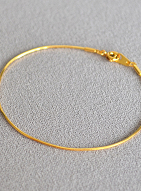 小众冷淡风切面蛇骨链女镀金ins