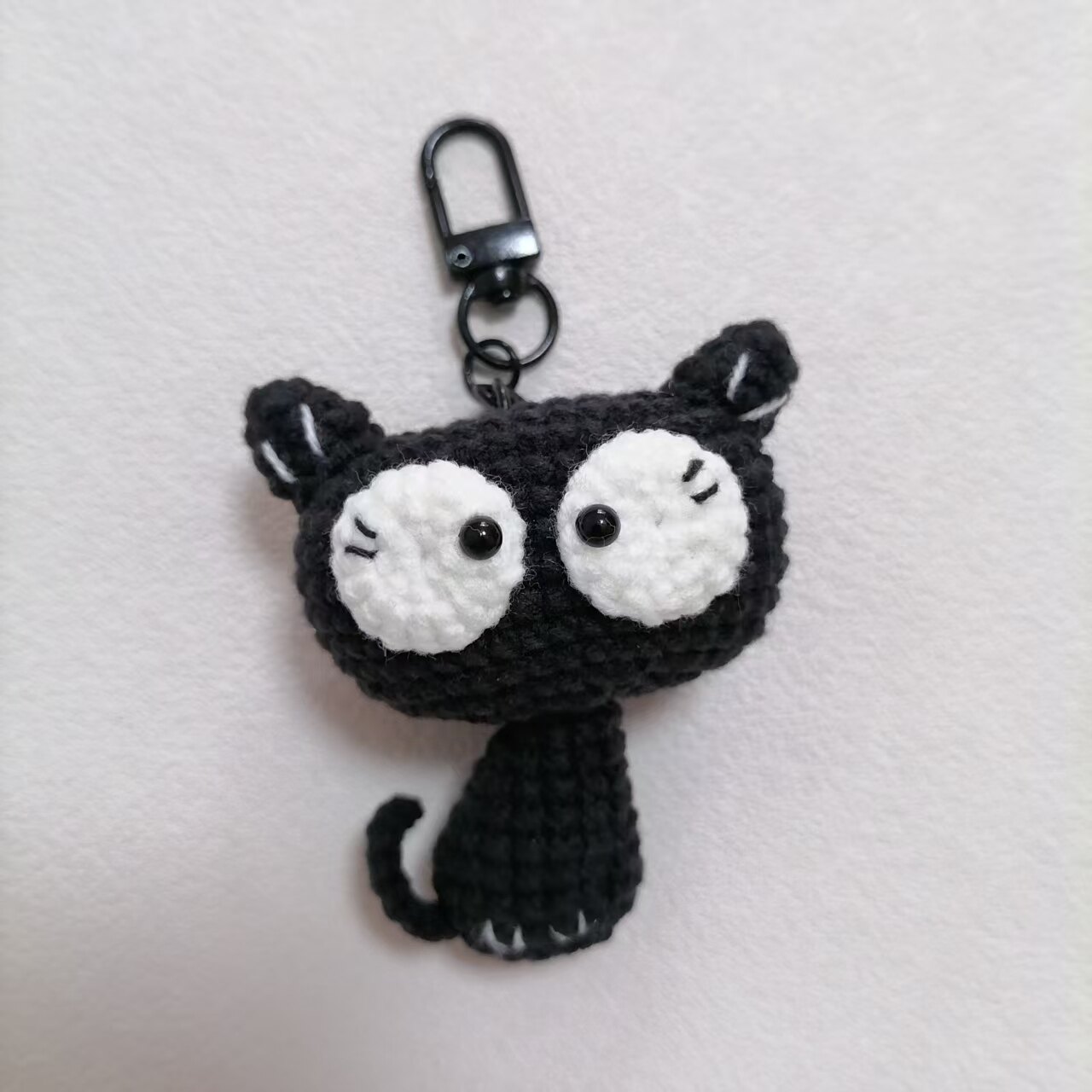 可爱小黄鸭包包挂件小黑猫钥匙扣图片