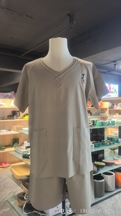 足浴汤泉汗蒸服女款纯棉浴服男套装大码加肥按摩桑拿客人专用汗蒸