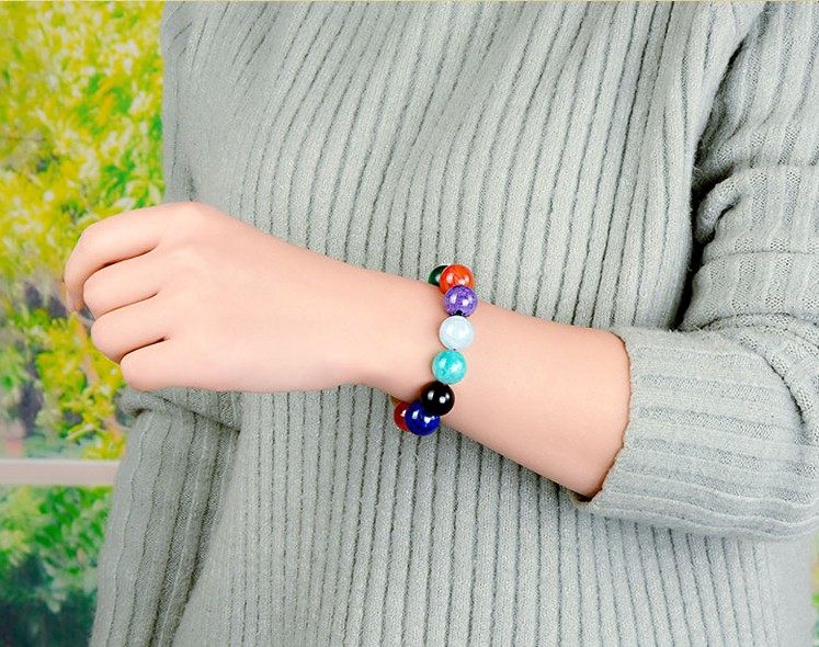 琥珀蜜蜡多宝珠念珠佛珠手串手链男款女士礼品七彩珠五彩珠鸡油黄