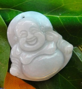 弥勒佛翡翠吊坠 玉吊坠弥勒佛 用品 翡翠弥勒佛吊坠/送绳子