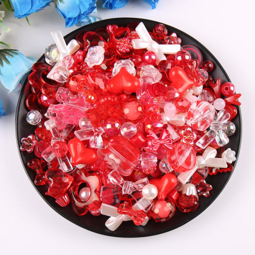 饰品配件亚克力盲盒珠散手机链