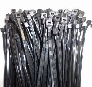 黑色4*200 塑料锁扣扎带 数据线塑料扎带 山地车码表线带 绑扎带