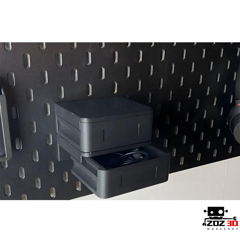 收纳抽屉适用于斯考迪斯宜家洞洞板配件圆孔通用免打孔置物架挂钩