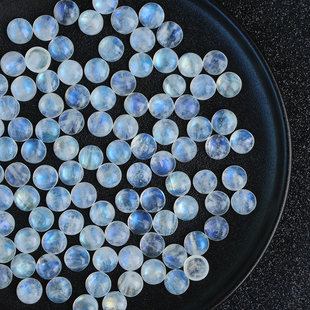 栖石月光石天然石纯天然戒面品质佳手工编绳绕线diy材料