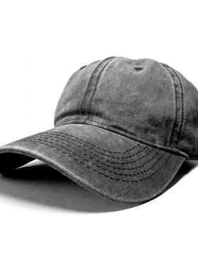 Kanye Drake Travis街头水泥灰洗水帽男女通款百搭软顶鸭舌帽弯檐