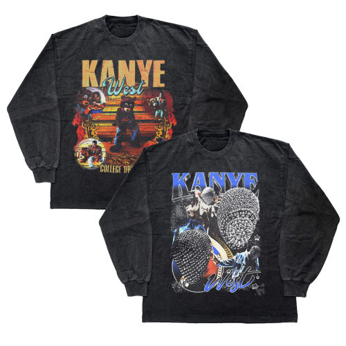 直喷说唱kanye说唱明星长短袖