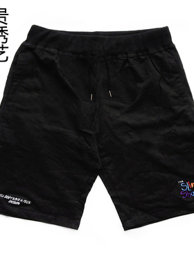 EMINEM SSLP高品质绣花短裤阿姆STAN夏季嘻哈运动裤男女林氏兄弟