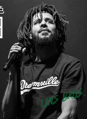 JCole同款T恤厂牌Dreamville男女短袖嘻哈说唱宽松J.cole林氏兄弟