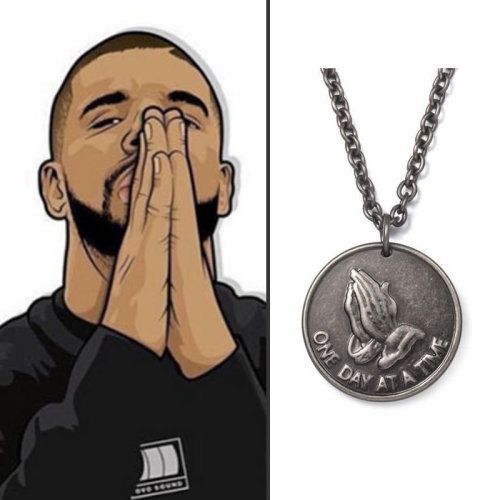 说唱项链钛钢复古drake