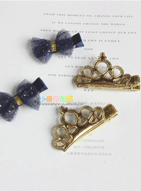 欧美风儿童皇冠蕾丝发饰品