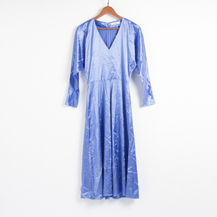 产样 女士 醋酸面料长袖 连衣裙9697 大货留样