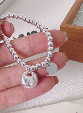 999儿童纯银手链福袋满月婴儿礼