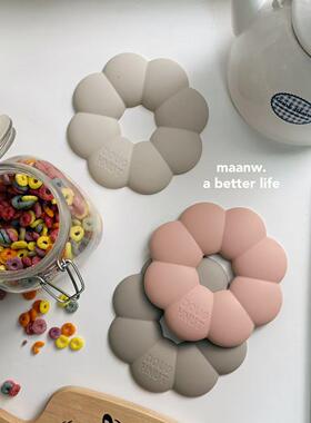 *Fish store*硅胶隔热垫杯垫锅垫甜甜圈奶呼呼餐垫耐冷耐高温