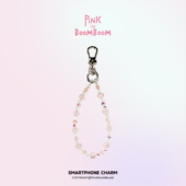 PinKBooM原创水晶珠饰手机链时尚 百搭超美钥匙扣手腕挂绳女高级感