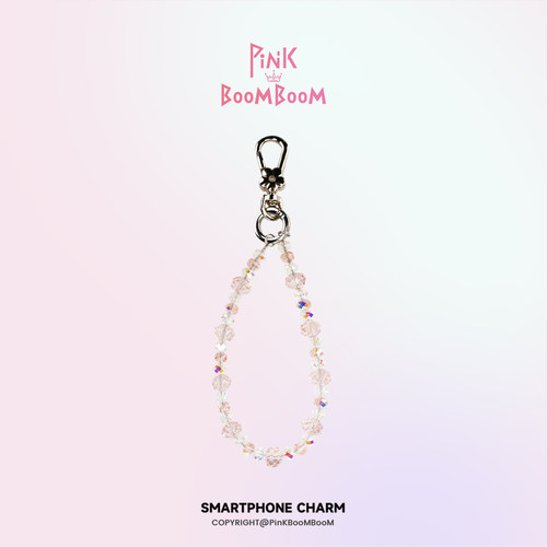 PinKBooM原创水晶手机链钥匙扣女