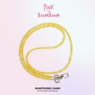 PinKBooM原创冰丝黄 斜挎手机链ins超好看钥匙挂绳手机壳挂饰