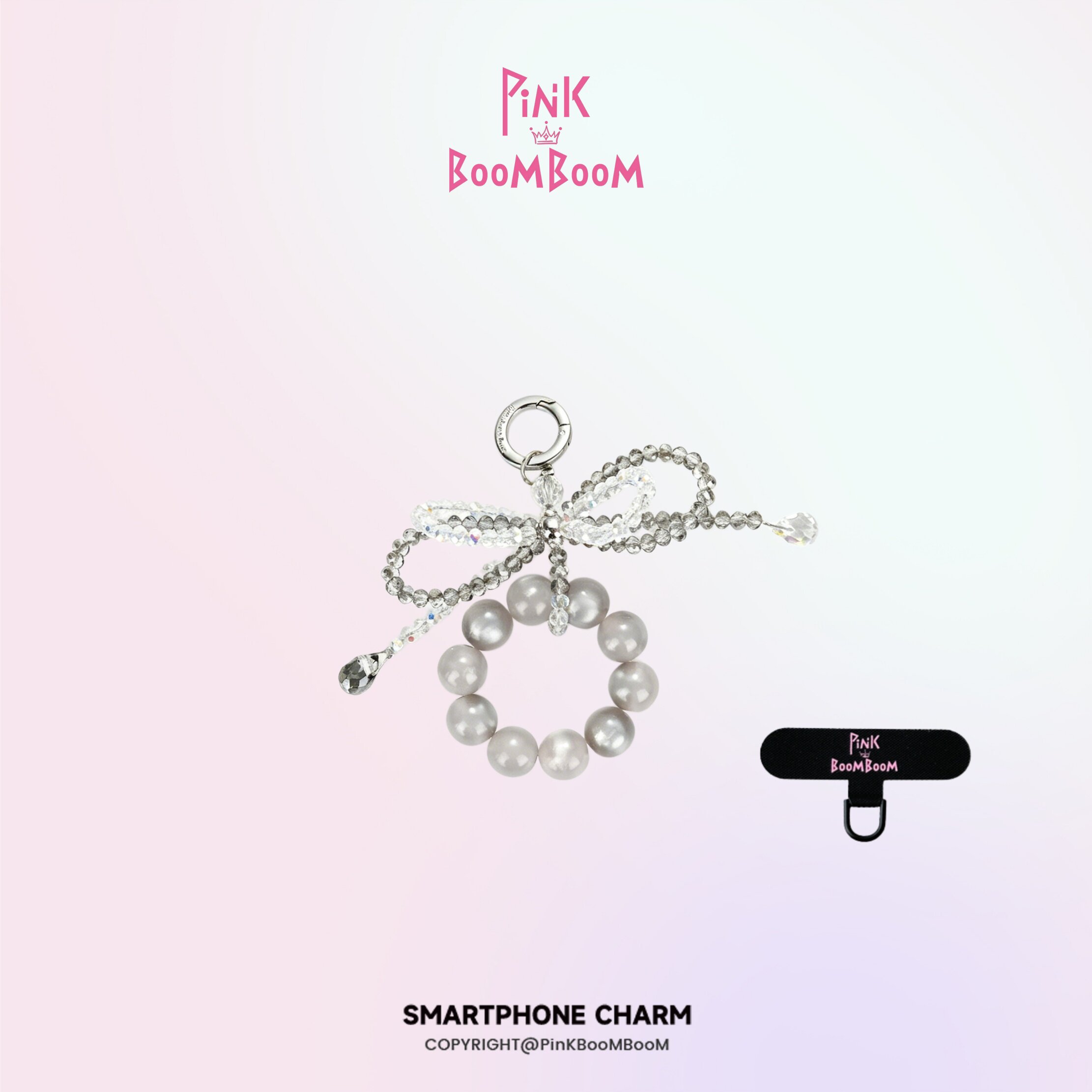 PinKBooM原创蝶影手捻新款手机链手机挂绳