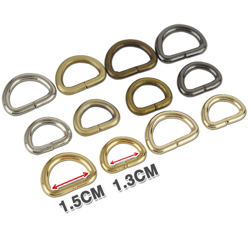DIY HANDMADE BAG ACCESSORIES D-SHAPED BUCKLE D-RING WOMENS BAG BUCKLE ACCESSORIES D-BUCKLE HALF-ROUND D-BUCKLE BAG BUCKLE BAG BUCKLE METAL BUCKLE