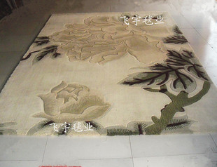 家居地毯定做 飞宇手工纯羊毛地毯 客厅茶几卧室书房地毯 时尚 欧式