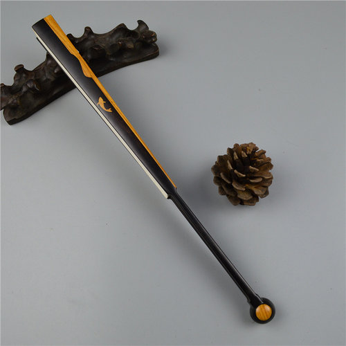 礼品工艺乌木全芯镶嵌扇骨