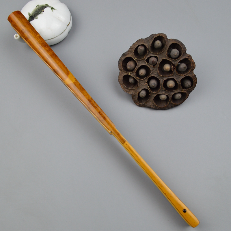 收藏品文玩折扇9.5寸18方天然斑竹老料福建红湘妃扇骨精工工艺扇