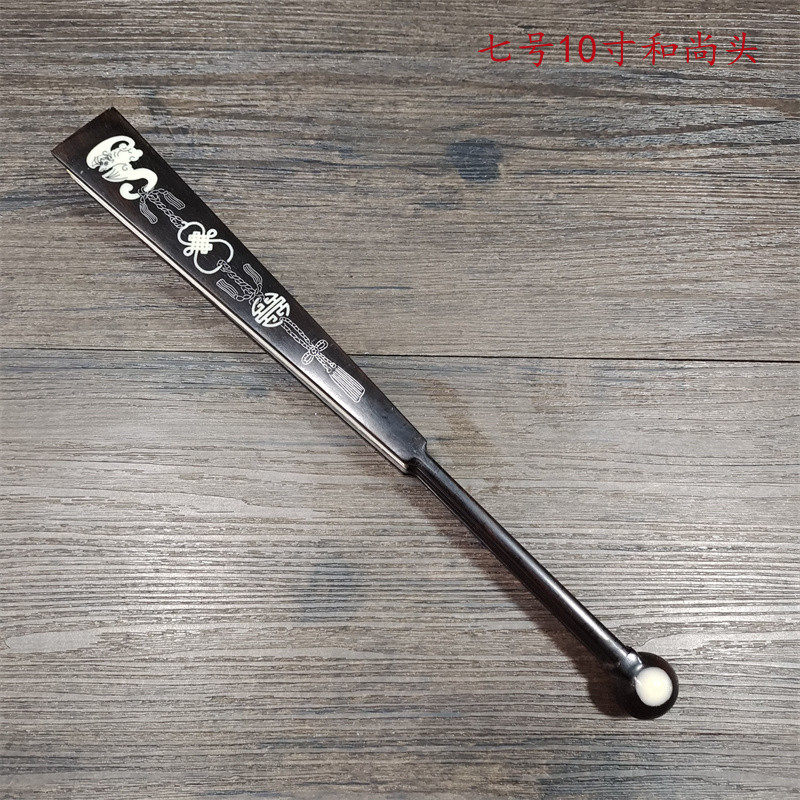 文玩礼品折扇9.5寸10寸全乌木扇骨镶嵌银丝微雕山水苏工超薄扇i.