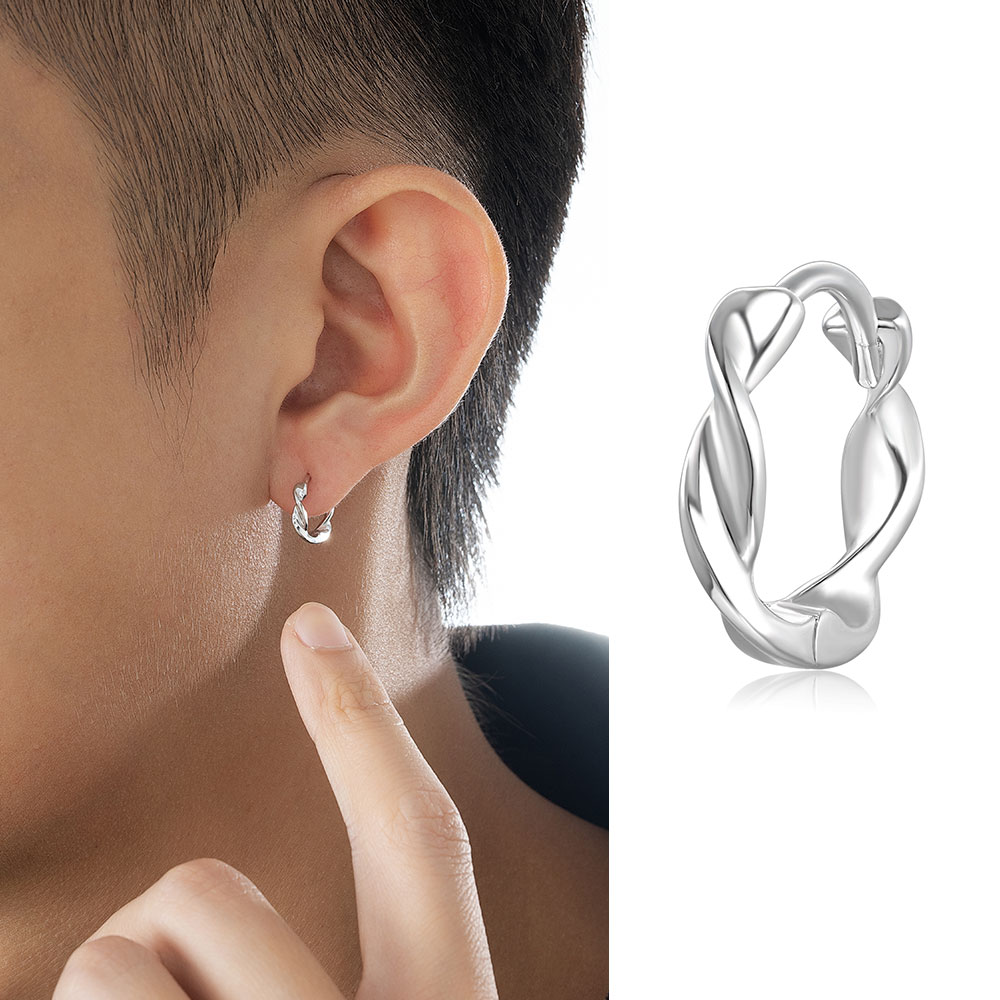 ACITY喜城925纯银莫比乌斯耳环