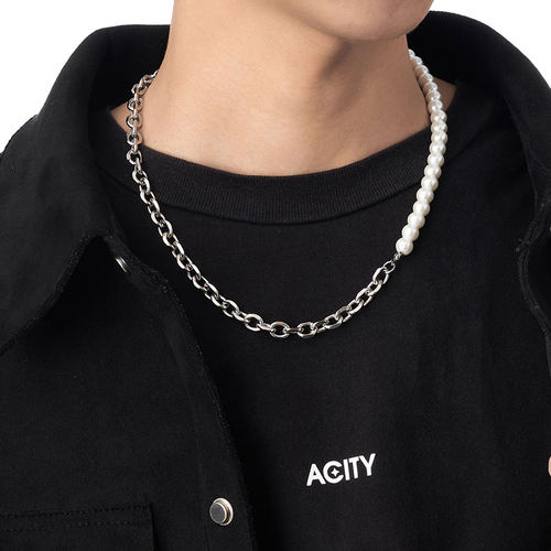 ACITY喜城珍珠拼接项链不掉色