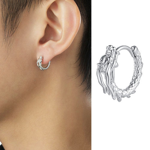 ACITY喜城925银新中式盘龙耳环