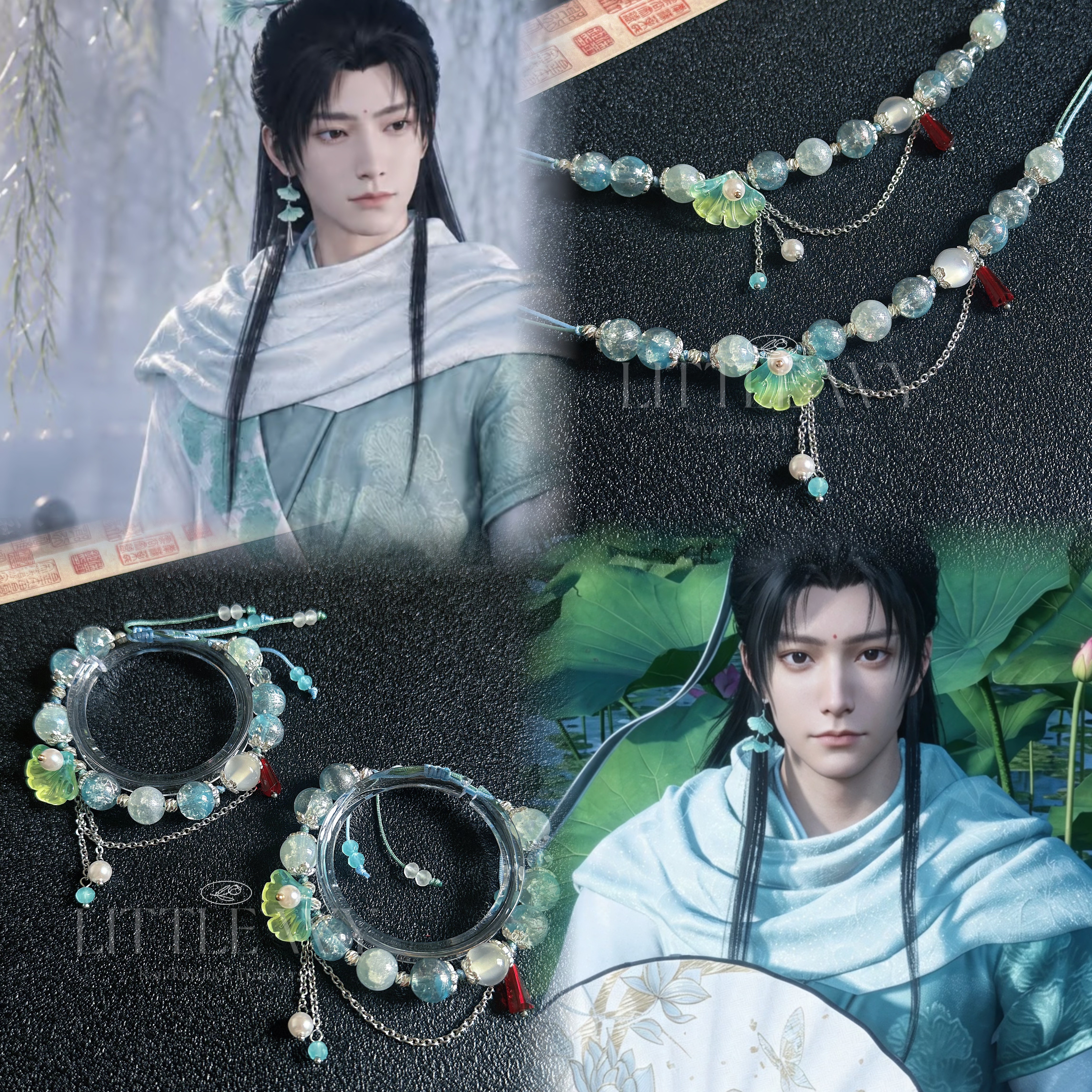 燕云十六声陈慎小师兄印象衍生原创手工琉璃手串小众高颜值礼物