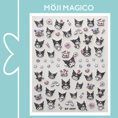 茉季 可爱库洛米小恶魔立体浮雕美甲贴纸防水指甲贴饰品DP389 391