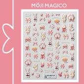 3993 茉季 卡通可爱兔兔立体浮雕美甲贴纸防水指甲贴饰品3989 3994