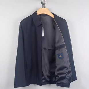 外套MJSH539A0110 金利来男装 商务行政纯桑蚕丝夹克2025新款