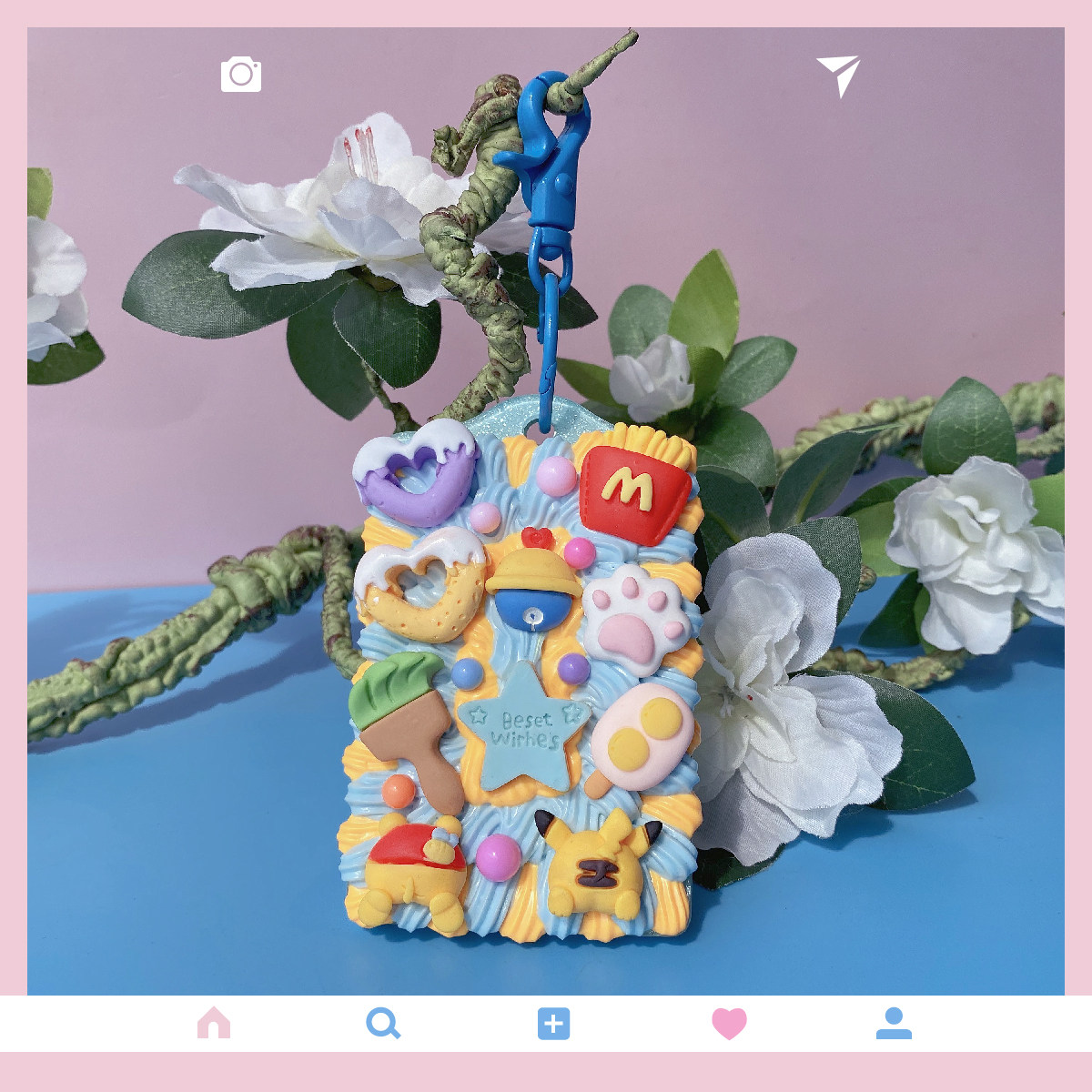 DIY 크림 접착제 카드 홀더 재료 패키지 학생 캠퍼스 버스 지하철 카드 홀더 배지 픽업 키 체인 선물