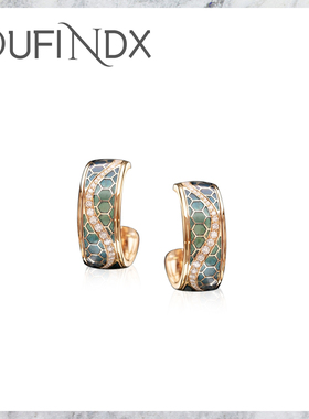 OF法【高定】OFINDX设计师款蛇纹耳钉~9231