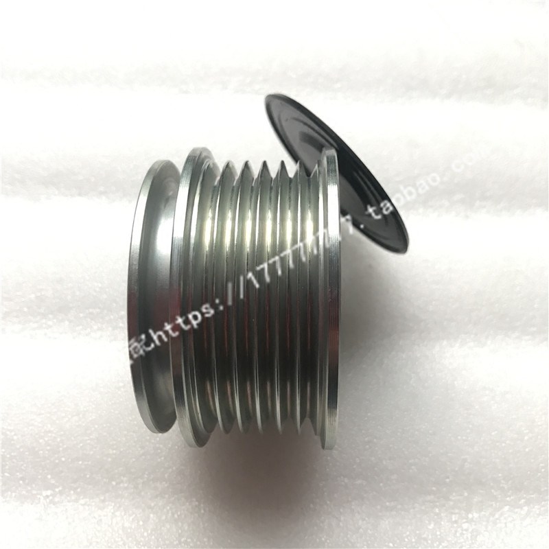 适用于奥迪A4LA6迈腾CC速腾夏朗途观明锐发电机皮带轮轴承单向轮