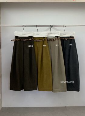 sky20181韩系2025新宽松显瘦高腰直筒休闲女百搭阔腿加绒加厚裤子