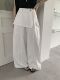 Ulour韩系2026春新女宽松显瘦高腰直筒屁帘阔腿长裤 子 百搭休闲裤