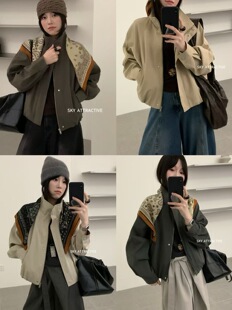 sky20166韩系2025秋新宽松显瘦短款风衣短外套女英伦风高级感上衣