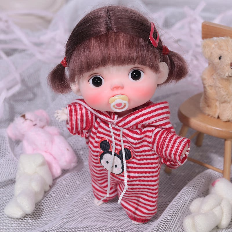 bjd娃娃bjd12分点妹呆萌全套女娃bjd素体树脂裸娃化妆生日礼物
